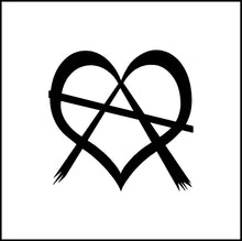 Load image into Gallery viewer, Anarchy With Heart Symbol Vinyl Decal