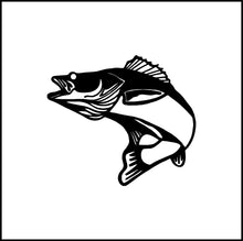 Load image into Gallery viewer, Walleye Bass Fishing Vinyl Decal