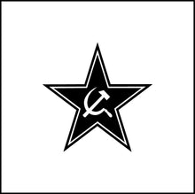Load image into Gallery viewer, Hammer And Sickle With Star Symbol Vinyl Decal