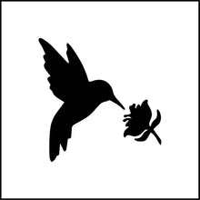 Load image into Gallery viewer, Hummingbird And Flower #2 Vinyl Decal