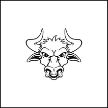 Load image into Gallery viewer, Angry Bull Head Vinyl Decal