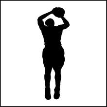 Load image into Gallery viewer, Basketball Player Shooting Ball Vinyl Decal