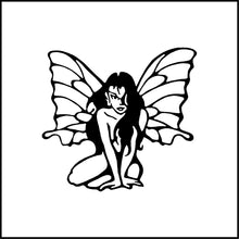 Load image into Gallery viewer, Cute Fairy Sitting Vinyl Decal
