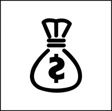 Load image into Gallery viewer, Money Bag Vinyl Decal