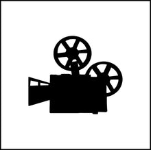 Load image into Gallery viewer, Old School Movie Reel Vinyl Decal