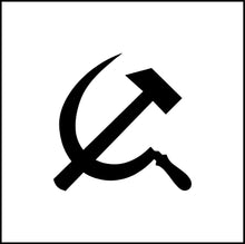Load image into Gallery viewer, Hammer And Sickle Symbol Vinyl Decal