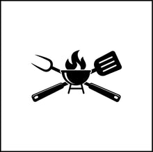 Load image into Gallery viewer, BBQ And Grilling Utensils Vinyl Decal