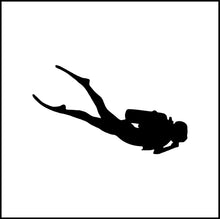 Load image into Gallery viewer, Scuba Diver #2 Vinyl Decal