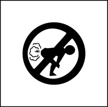 Load image into Gallery viewer, No Farting Vinyl Decal