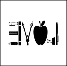 Load image into Gallery viewer, Love Teachers Vinyl Decal