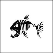 Load image into Gallery viewer, Fish Skeleton Fish Bones Vinyl Decal
