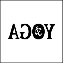 Load image into Gallery viewer, Yoga Word Aum Om Ohm Vinyl Decal