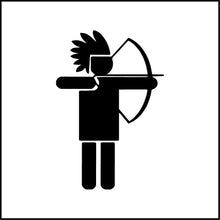 Load image into Gallery viewer, Native American Indian Archer Vinyl Decal
