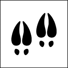 Load image into Gallery viewer, Deer Prints Hoof/Hooves Vinyl Decal