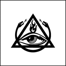 Load image into Gallery viewer, All Seeing Eye Order Of The Triad Symbol Vinyl Decal