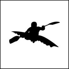 Load image into Gallery viewer, Person In Kayak/Canoe Vinyl Decal
