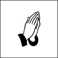 Load image into Gallery viewer, Praying Hands Vinyl Decal