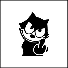 Load image into Gallery viewer, Felix The Cat Flipping the Bird Vinyl Decal
