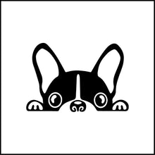 Load image into Gallery viewer, Peeking French Dog Vinyl Decal