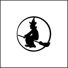 Load image into Gallery viewer, Witch And Moon Silhouette #2 Vinyl Decal
