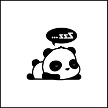 Load image into Gallery viewer, Cute Cartoon Panda Bear Sleeping Vinyl Decal