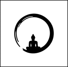 Load image into Gallery viewer, Buddha In A Circle Vinyl Decal