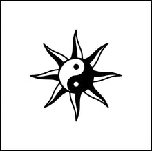 Load image into Gallery viewer, Ying Yang Sun Vinyl Decal