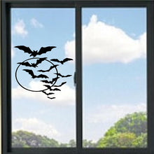 Load image into Gallery viewer, Bats And Moon Silhouette Vinyl Decal
