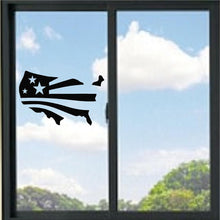 Load image into Gallery viewer, America USA Outline/American Flag Vinyl Decal
