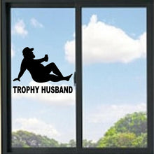 Load image into Gallery viewer, Trophy Husband Chubby Guy With Beer Mudflap Vinyl Decal
