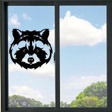 Load image into Gallery viewer, Raccoon Face Head Vinyl Decal
