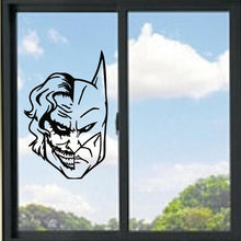 Load image into Gallery viewer, Batman And Joker Face Mash Up Vinyl Decal
