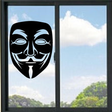 Load image into Gallery viewer, Guy Fawkes Mask Vinyl Decal
