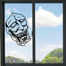 Load image into Gallery viewer, Laughing Mask Scary Vinyl Decal
