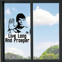 Load image into Gallery viewer, Spock Live Long And Prosper Star Trek Vinyl Decal
