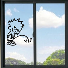 Load image into Gallery viewer, Calvin Peeing Calvin And Hobbes Vinyl Decal
