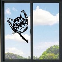 Load image into Gallery viewer, Cat Peeking #2 Vinyl Decal
