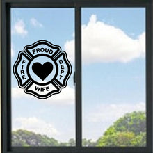 Load image into Gallery viewer, Proud Fire Fighter Wife Vinyl Decal
