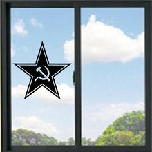Load image into Gallery viewer, Hammer And Sickle With Star Symbol Vinyl Decal
