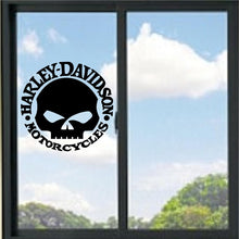 Load image into Gallery viewer, Harley Davidson Skull  Vinyl Bumper Decal/Sticker
