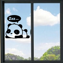 Load image into Gallery viewer, Cute Cartoon Panda Bear Sleeping Vinyl Decal
