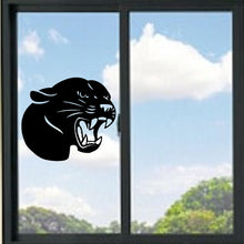 Load image into Gallery viewer, Black Panther Head Snarling Vinyl Decal
