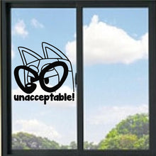 Load image into Gallery viewer, Muffin Unacceptable/ Bluey Cartoon Vinyl Decal
