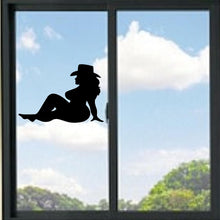 Load image into Gallery viewer, Thick/Chubby Country Woman Mudflap Vinyl Decal
