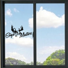 Load image into Gallery viewer, Size Matters Hunting Vinyl Decal
