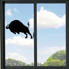 Load image into Gallery viewer, Charging Bull Silhouette Vinyl Decal
