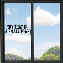 Load image into Gallery viewer, Try That In A Small Town Vinyl Decal
