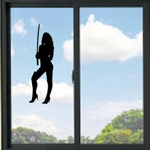 Load image into Gallery viewer, Sexy Ninja Woman With Sword Vinyl Decal
