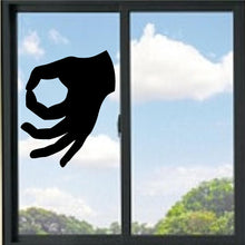 Load image into Gallery viewer, Gotcha You Looked Hand Circle Vinyl Decal
