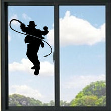 Load image into Gallery viewer, Indiana Jones Silhouette With Whip Vinyl Decal
